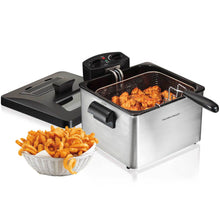 Load image into Gallery viewer, Freidora Hamilton Beach, 2.8 litros / 12 tazas de capacidad para alimentos con 3 cestas -COD.HB35034