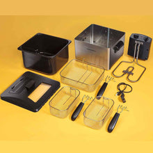 Load image into Gallery viewer, Freidora Hamilton Beach, 2.8 litros / 12 tazas de capacidad para alimentos con 3 cestas -COD.HB35034