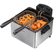 Load image into Gallery viewer, Freidora Hamilton Beach, 2.8 litros / 12 tazas de capacidad para alimentos con 3 cestas -COD.HB35034