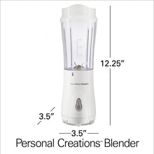 Load image into Gallery viewer, Batidora personal, Hamilton Beach -con taza de viaje de 14 onzas, con tapa COD.HB51101V