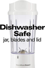 Load image into Gallery viewer, Batidora personal, Hamilton Beach -con taza de viaje de 14 onzas, con tapa COD.HB51101V