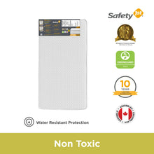 Load image into Gallery viewer, Safety 1st Sweet Dreams colchón firme para cuna y niño pequeño de 5 ", núcleo termoadhesivo, blanco