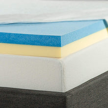 Load image into Gallery viewer, Zinus - Cubrecolchón de Memory Foam con gel refrigerante de té verde de 4 pulgadas / Espuma de gel refrigerante /