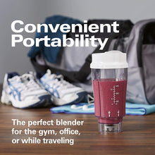 Load image into Gallery viewer, Batidora personal, Hamilton Beach -con taza de viaje de 14 onzas, con tapa COD.HB51101V
