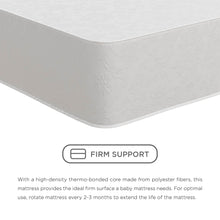 Load image into Gallery viewer, Safety 1st Sweet Dreams colchón firme para cuna y niño pequeño de 5 ", núcleo termoadhesivo, blanco