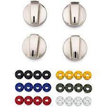 Load image into Gallery viewer, Perilla universal de acero inoxidable para estufas eléctricas y de gas Mod: KNOBKIT4S