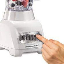 Load image into Gallery viewer, Licuadora De 10 Velocidades Con Frasco De Plástico Color Blanco-HB50126