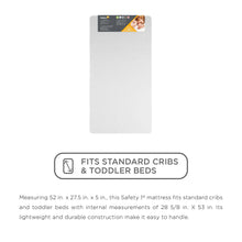 Load image into Gallery viewer, Safety 1st Sweet Dreams colchón firme para cuna y niño pequeño de 5 ", núcleo termoadhesivo, blanco