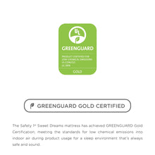 Load image into Gallery viewer, Safety 1st Sweet Dreams colchón firme para cuna y niño pequeño de 5 ", núcleo termoadhesivo, blanco