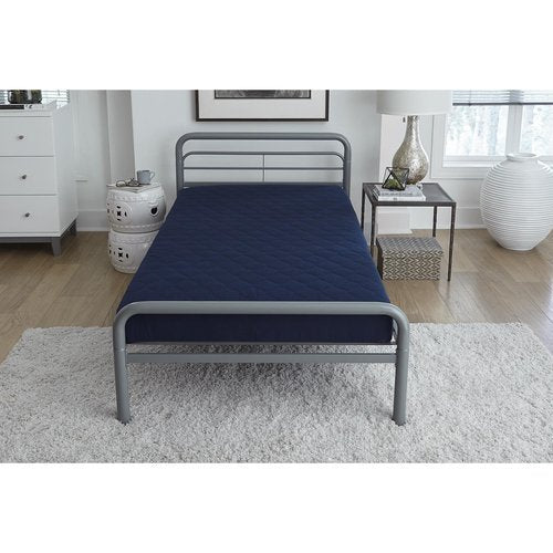 DHP Value - Colchón para litera con parte superior acolchada, relleno de poliéster, 6 pulgadas, doble, azul marino