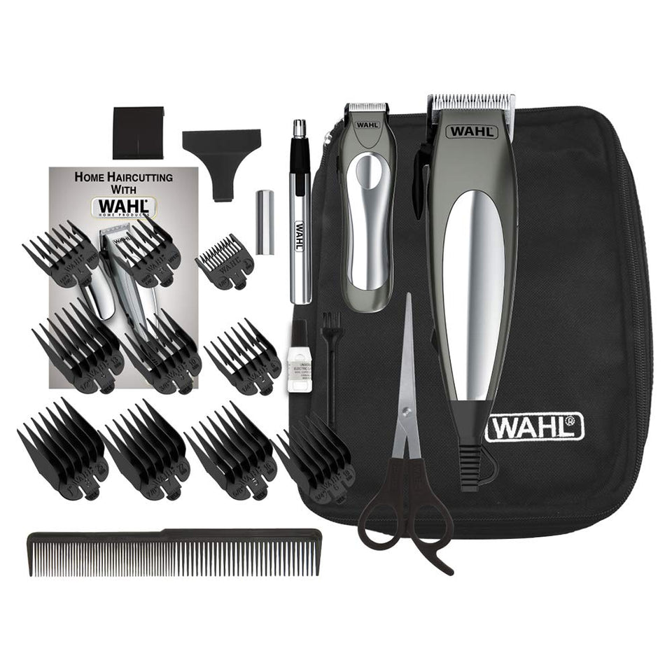 Maquina Corta Cabello Barbera  Wahl 79305-3658 Deluxe Groom Pro 21 piezas