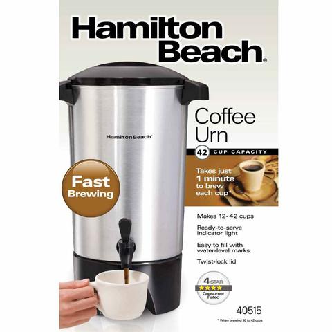 Cafetera Percoladora Hamilton Beach capacidad 42 tazas COD. HB40515